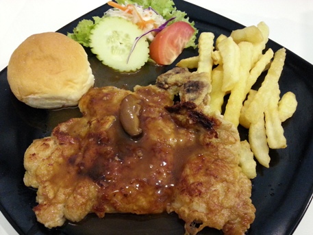 grill chicken with mushroom sauce