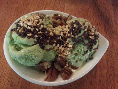 green tea ice cream